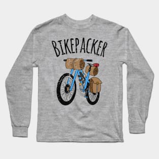 Bikepacker Vintage Bikepacking Travel Camping Long Sleeve T-Shirt